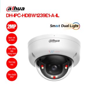 Camera IP Dome 2MP DAHUA DH-IPC-HDBW1239E1-A-IL