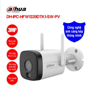 Camera Wifi 3MP Dahua DH-IPC-HFW1339DTK1-SW-PV
