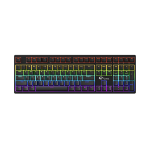 Bàn phím cơ Akko 3108 SR Black Shine Through | Switch Akko Blue (clicky)