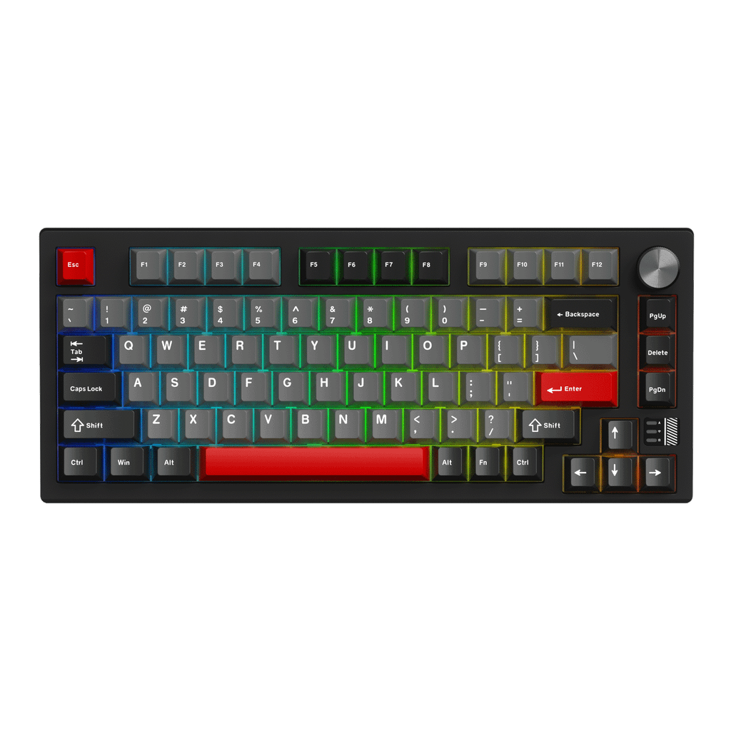 Bàn phím cơ Dare-U EK75 Pro AL Black Red | Wireless, case nhôm, Cloud (Linear) Switch