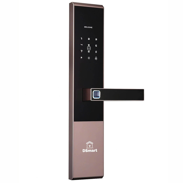 Khóa điện tử vân tay PLC02T nhôm CNC nguyên khối